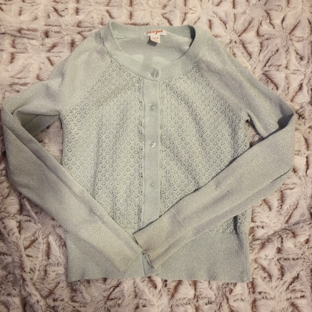 Sparkly gray cardigan